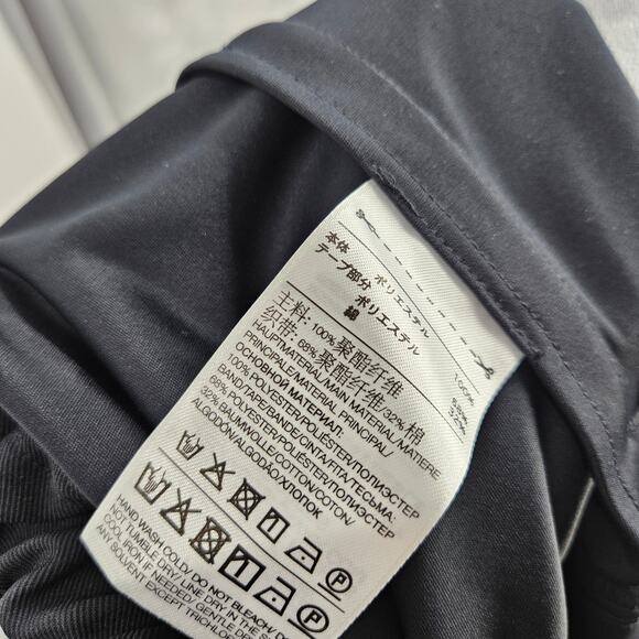 Adidas x Yohji Yamamoto Skirt Black Snap Button Elastic Waist A-line Midi Size M - Picture 7 of 8